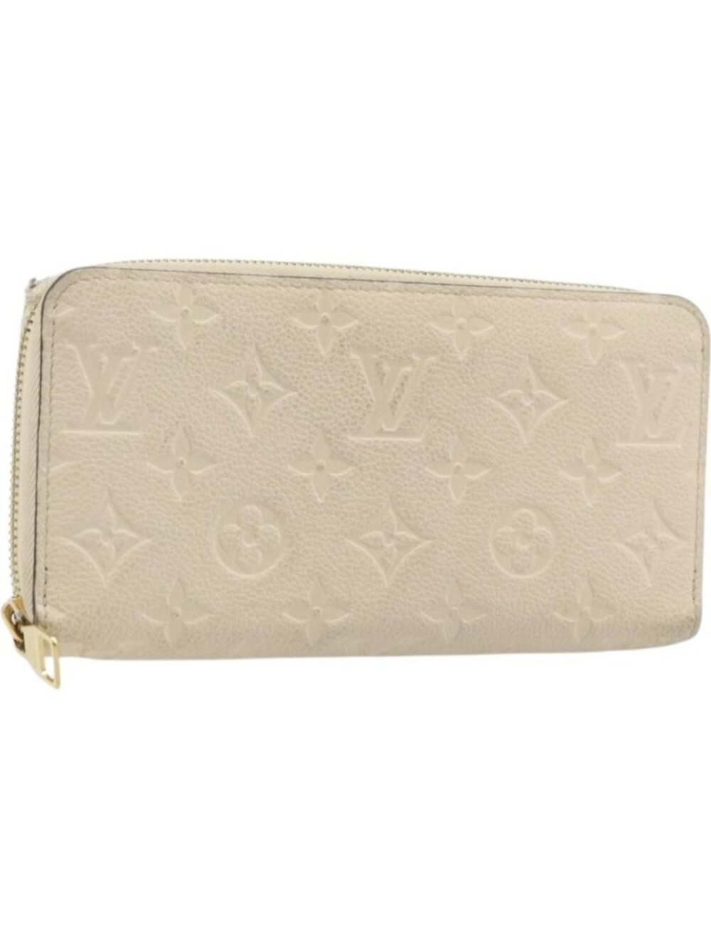 LOUIS VUITTON Monogram Empreinte Zippy Long Wallet White TN0146